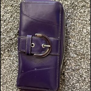 Purple Coach wallet